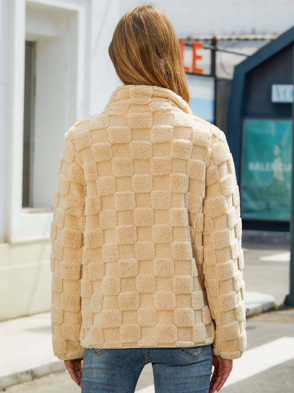 Zurich | Checkerboard Plush Jacket