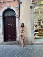 Lucia Crochet | Multicolor Long Sleeve Jurk Opal Amsterdam